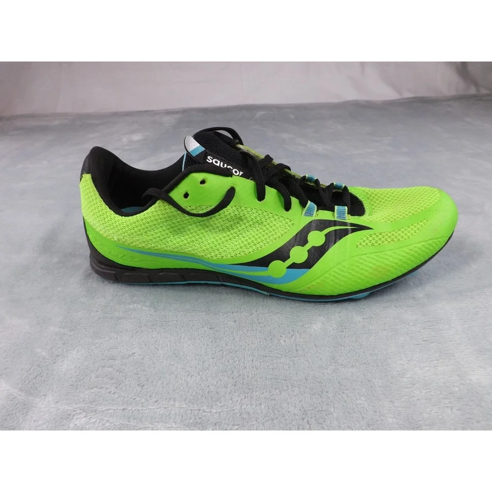 Saucony Vendetta 3 Racing/Running/Track Shoes Men's Size 8.5‎ Green/Black/Blue - Picture 13 of 16